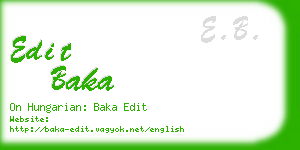edit baka business card